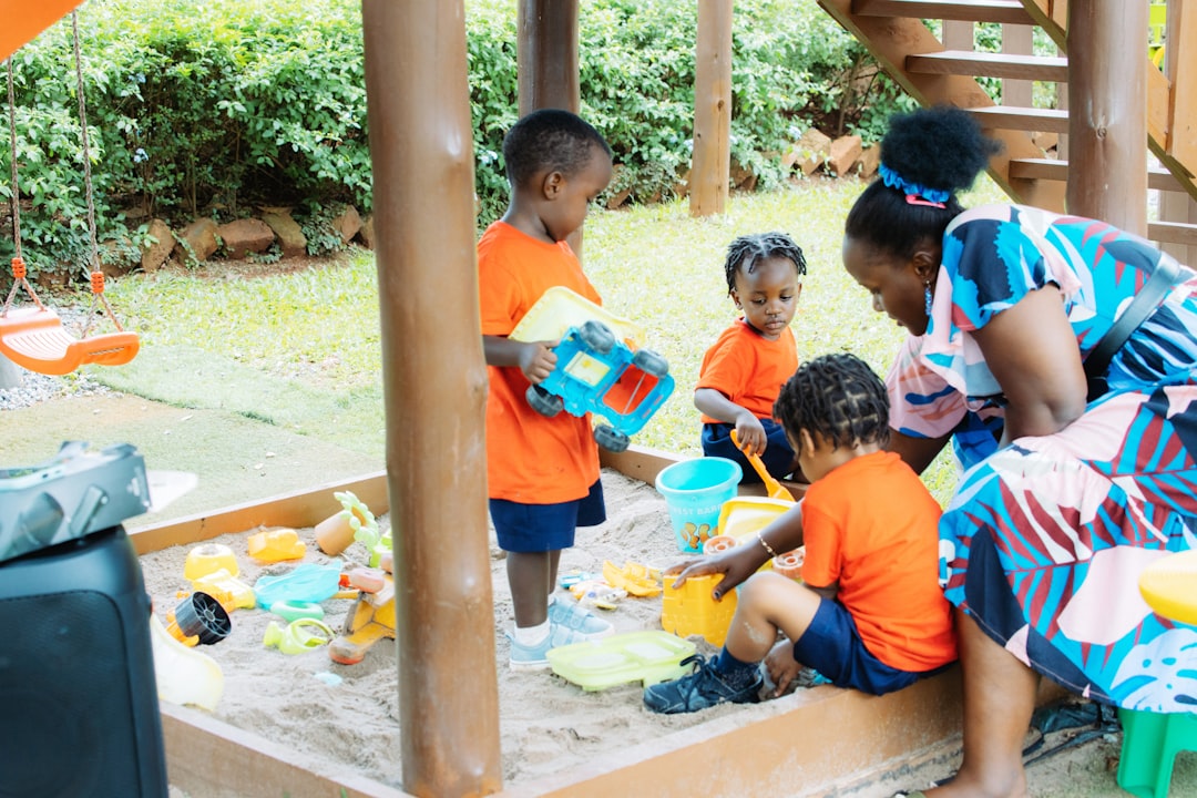 Children exploring, play-based learning
